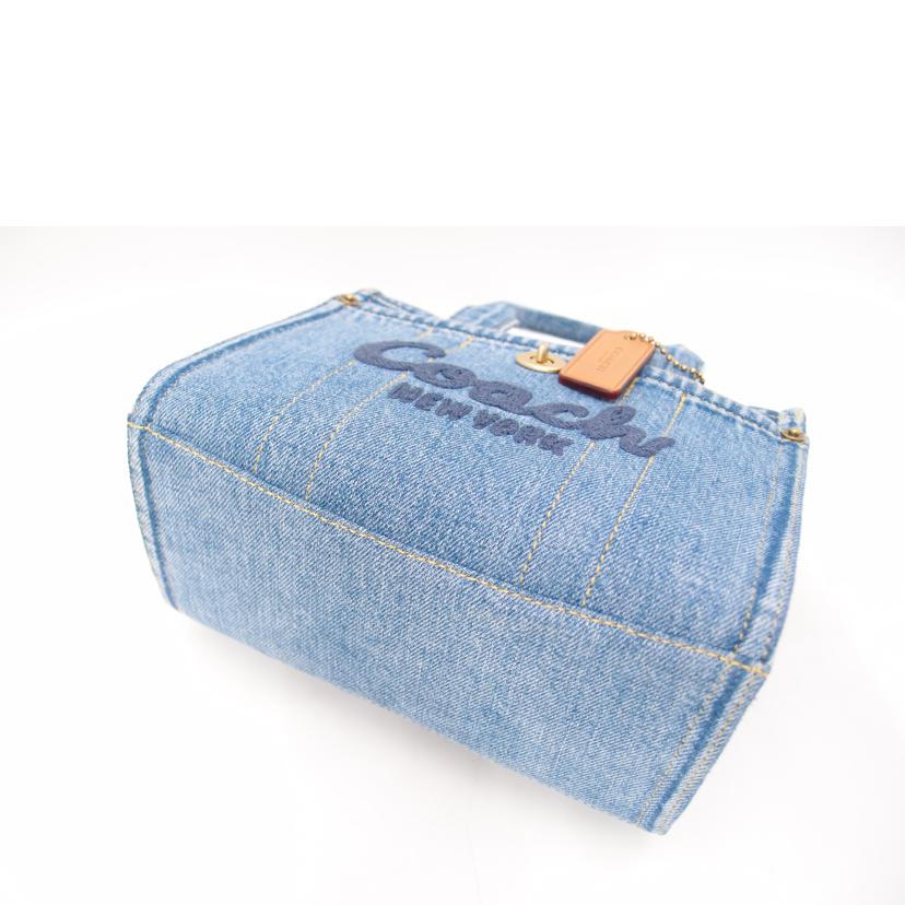COACH コーチ/デニム2wayトート20／ブルー/CZ100//M24**/SAランク/69