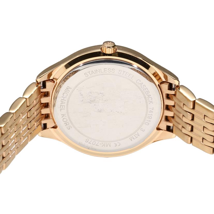 MICHAEL　KORS マイケルコース/シェル文字盤／ラインストーンベゼル／クォーツ/MK-7076//741***/Aランク/18