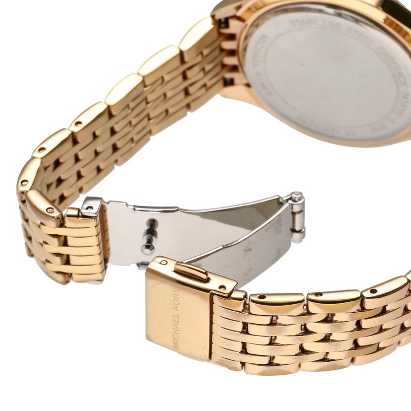 MICHAEL　KORS マイケルコース/シェル文字盤／ラインストーンベゼル／クォーツ/MK-7076//741***/Aランク/18