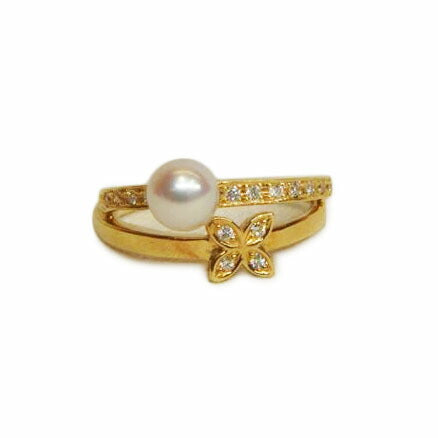 MIKIMOTO／K18RFDパール＃10．5//ABランク/92