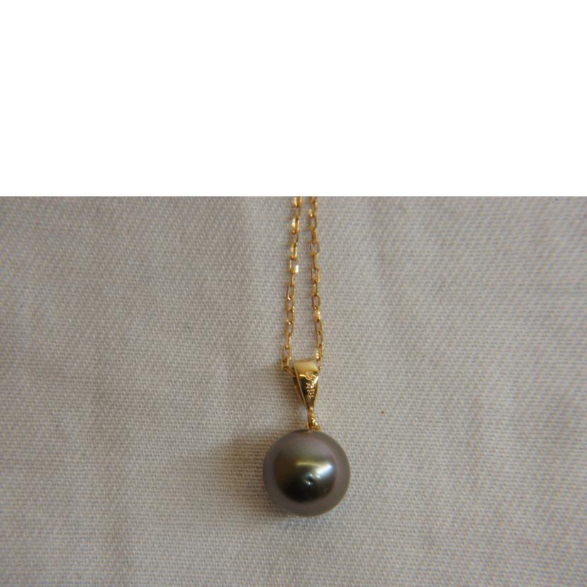 MIKIMOTO／K18NC黒蝶パール9．5mm//ABランク/92