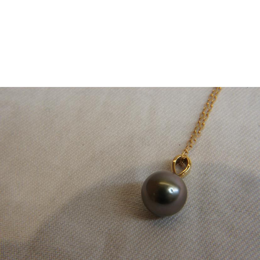 MIKIMOTO／K18NC黒蝶パール9．5mm//ABランク/92