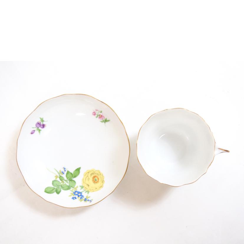 Meissen マイセン/イエロー牡丹カップ＆ソーサー//ABランク/71