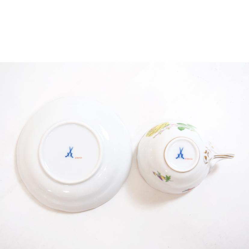 Meissen マイセン/イエロー牡丹カップ＆ソーサー//ABランク/71