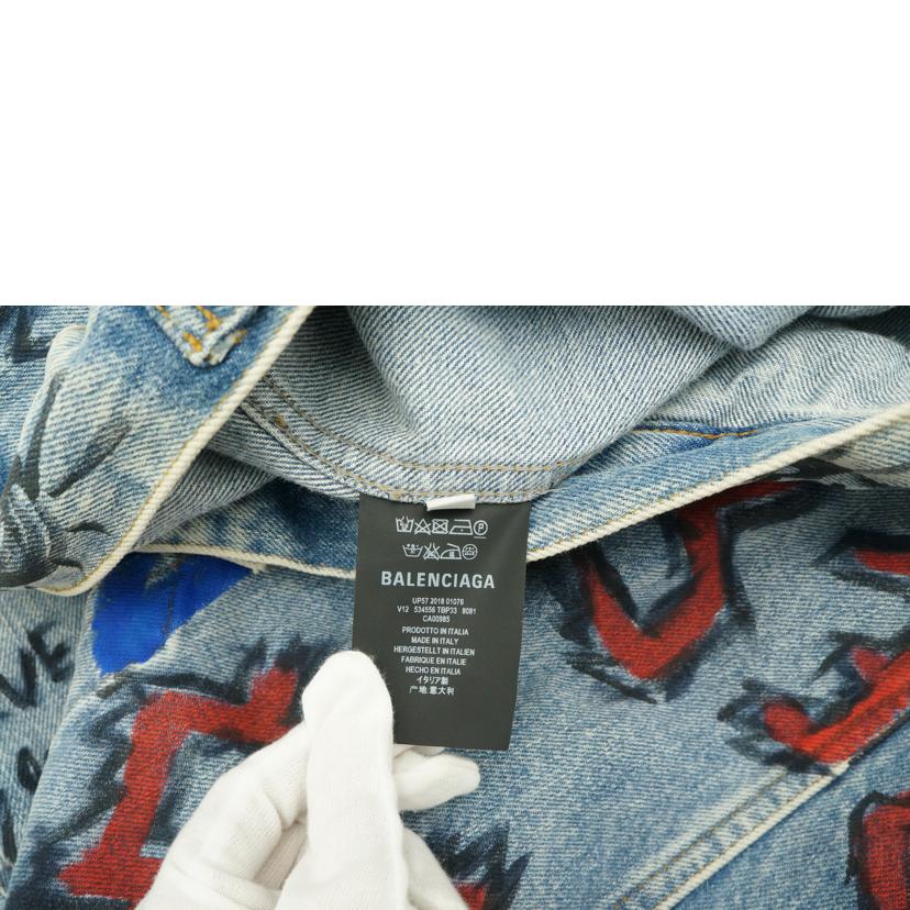 BALENCIAGA バレンシアガ/グラフィックデニムジャケット/534556//ABランク/67