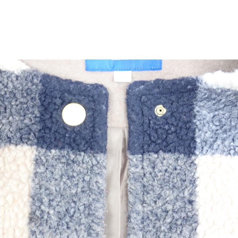 BLUE　LABEL　CRESTBRIDGE ブルーレーベル/★BLUE　LABEL　CRESTBRIDGEクレストブリッジチェックシープボア/55F09-474-42//36/BCランク/62
