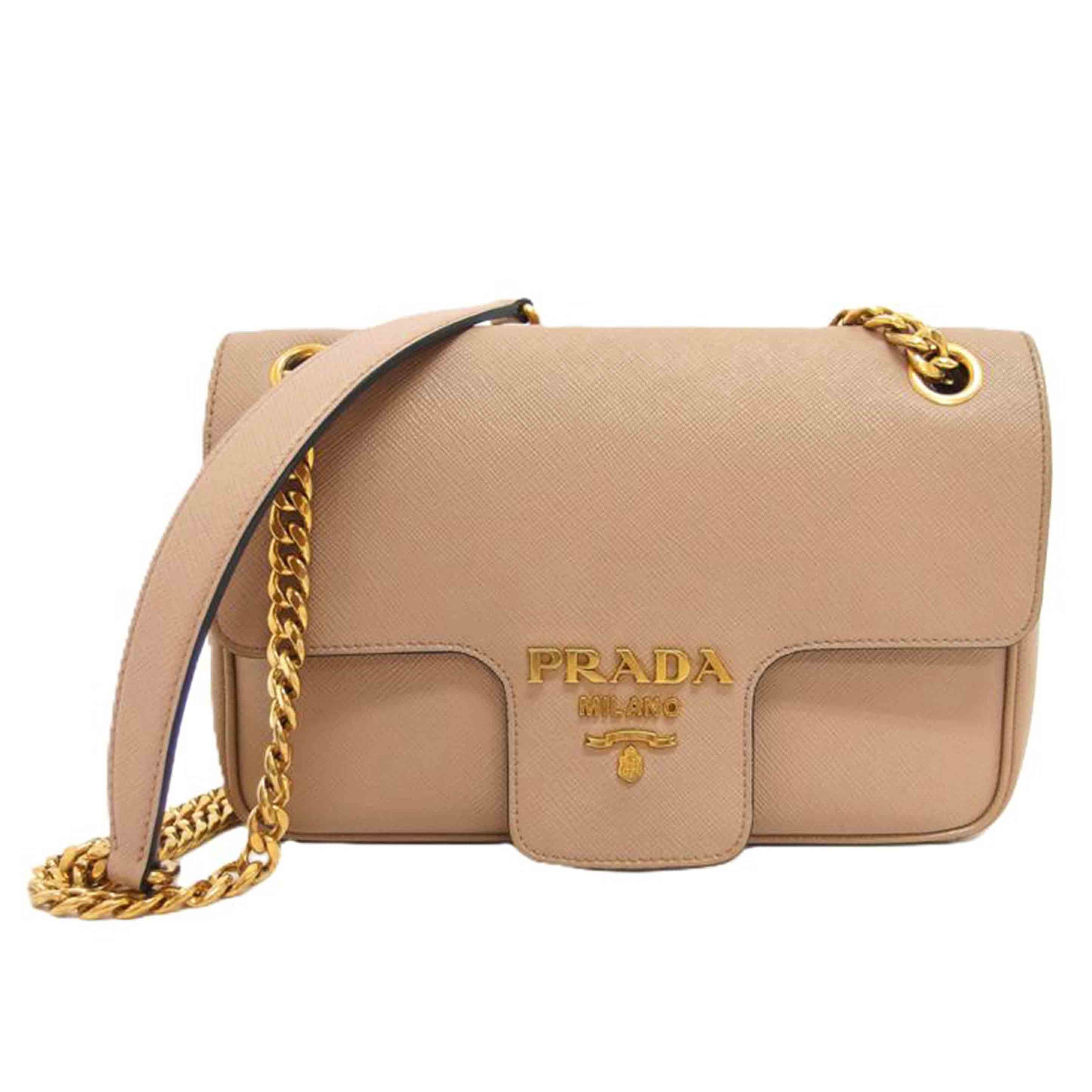 PRADA プラダ/サフィアーノ　チェーンショルダー／ピンク//158/Aランク/04