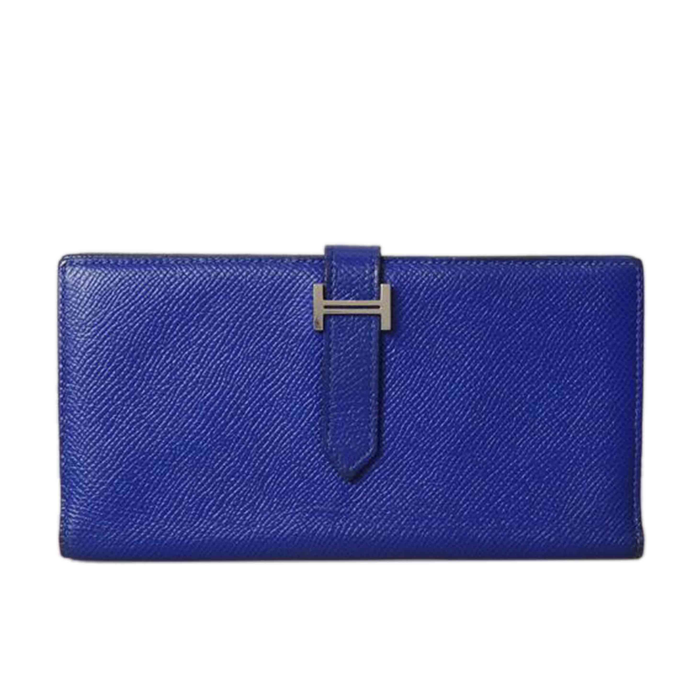 HERMES /青 /レザー /手袋 /6.5/美品 HERMES レザー手袋