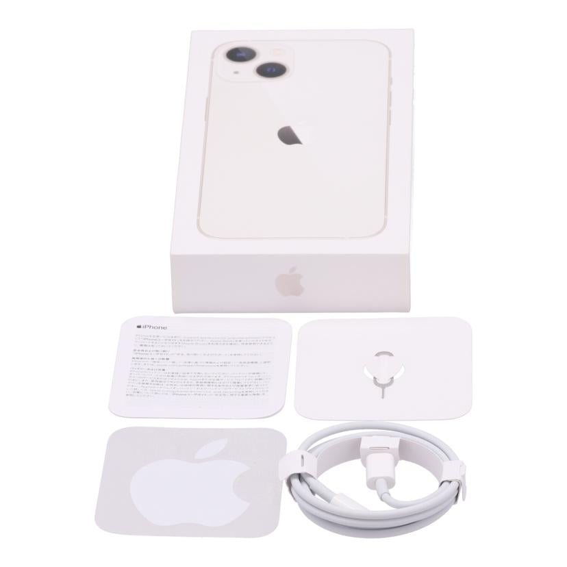 Apple　SIMロックなし アップル/iPhione13　128GB　スターライト/MLND3J/A//HNXPX1JX3R/Aランク/09