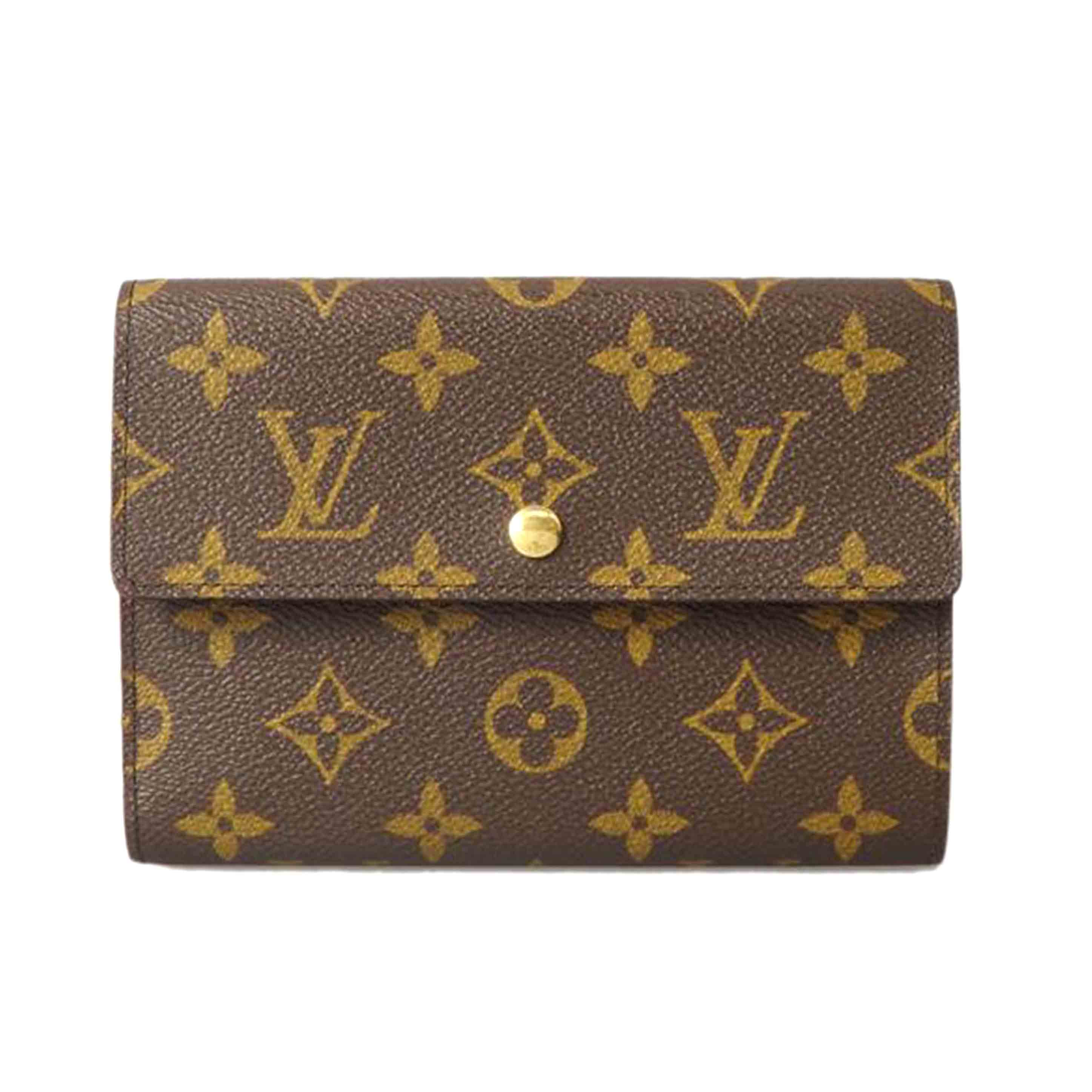 LOUIS　VUITTON LV/ポルトトレゾール・エテュイパピエ／モノグラム/M61202//SP0***/Aランク/76