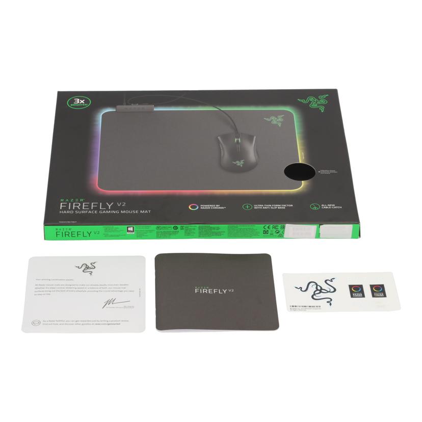 Razer レイザー　/ゲーミングマウスパッド／Firefly　V2/RZ02-03020100-R3M1//382212V03301922/Bランク/01