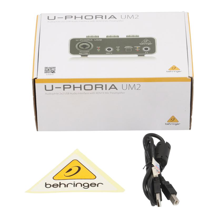 BEHRINGER ベリンガー　/オーディオインターフェース/U-PHORIA UM2//S190610696AVV/Bランク/77