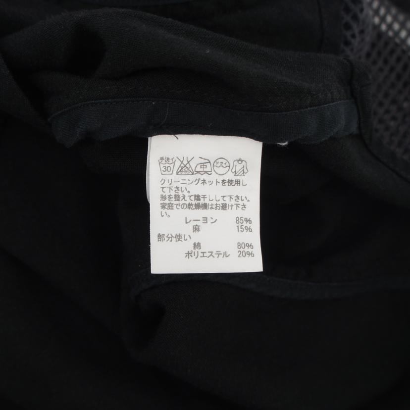 ISSEY　MIYAKE イッセイミヤケ/袖透かし編みカットソー／ブラック//ABランク/18