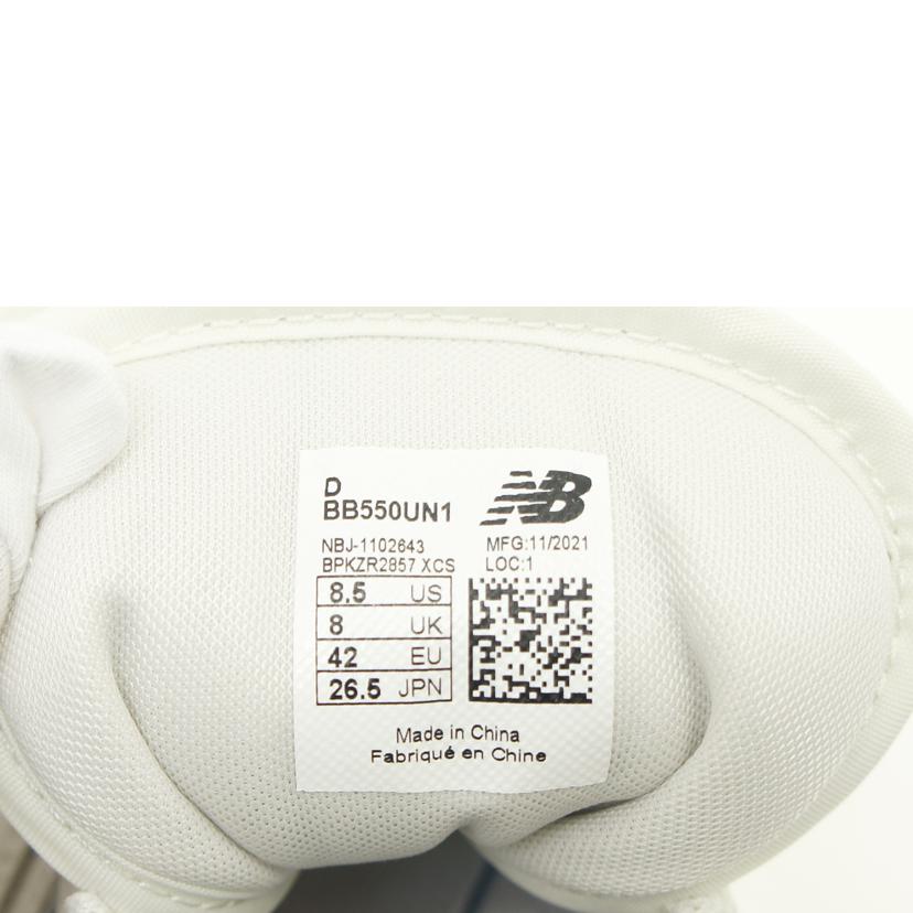 NB ニューバランス/550／オフホワイト/BB550UN1//ｻｲｽﾞ:26.5cm/ABランク/75