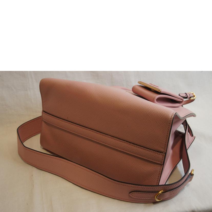 PRADA　 プラダ/レザー2wayハンドピンク//117/Aランク/92