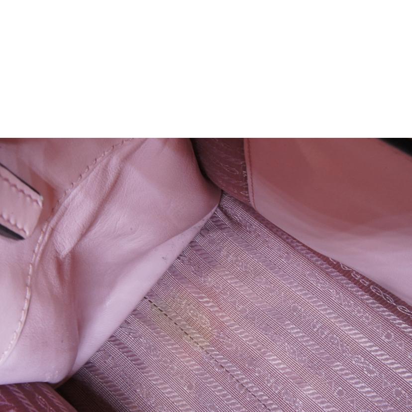 PRADA　 プラダ/レザー2wayハンドピンク//117/Aランク/92