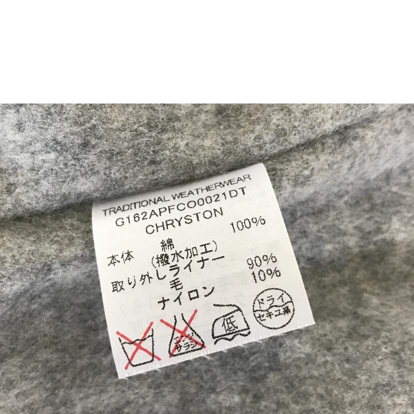 TRADITIONAL　　WEATHERWEAR トラディショナルウェザーウェア/CHRYSTON　フーデッドコート/G162APFCO0021DT//Bランク/51