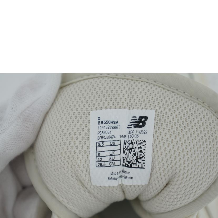 new　balance ニューバランス/BB550／ベージュ/BB550HSA//ｻｲｽﾞ:26.5cm/Aランク/75
