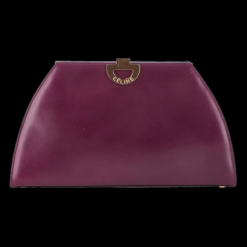 CELINE セリーヌ/フレームドレザークラッチバッグ//Aランク/24