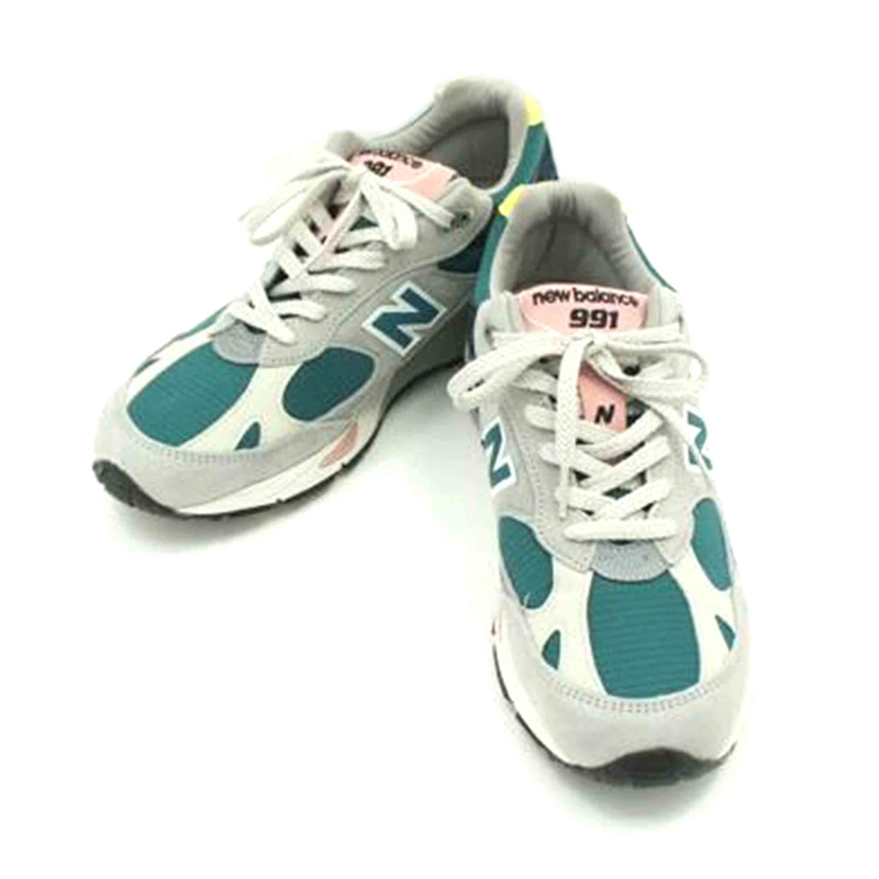 NB ニューバランス/991／グレー／ティール/M991PSG//ｻｲｽﾞ:UK表記8/Aランク/75