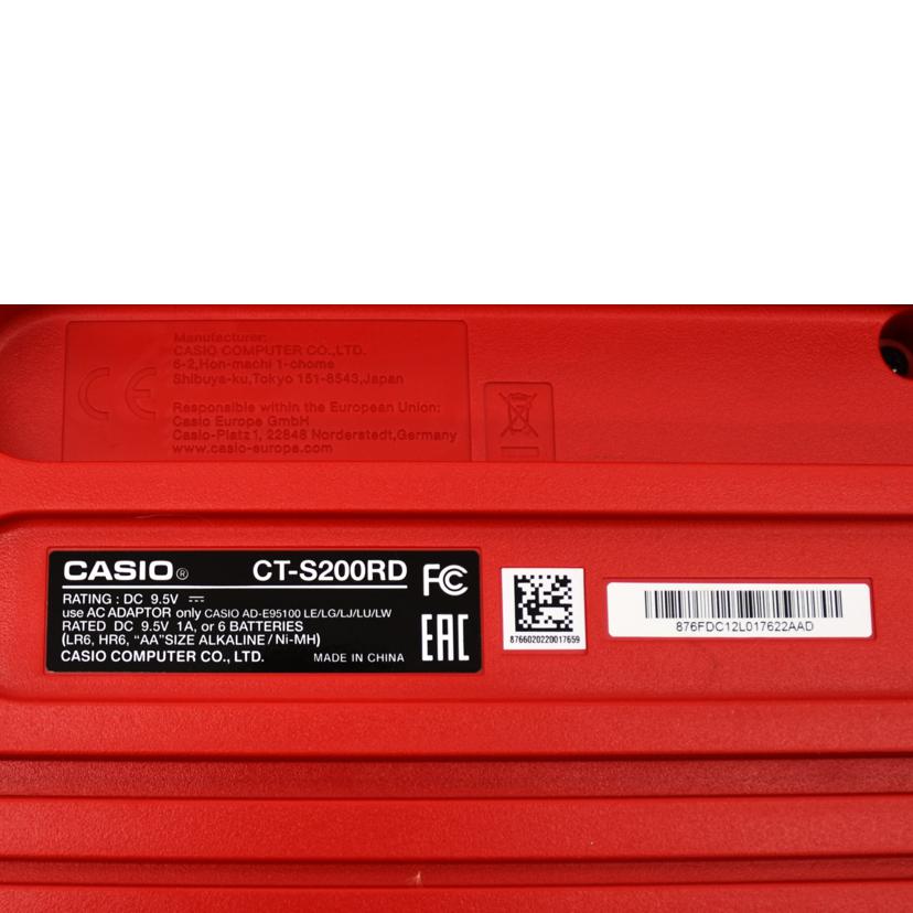 CASIO カシオ/電子ピアノ/CT-S200RD//876FDC12L017622AAD/Bランク/75