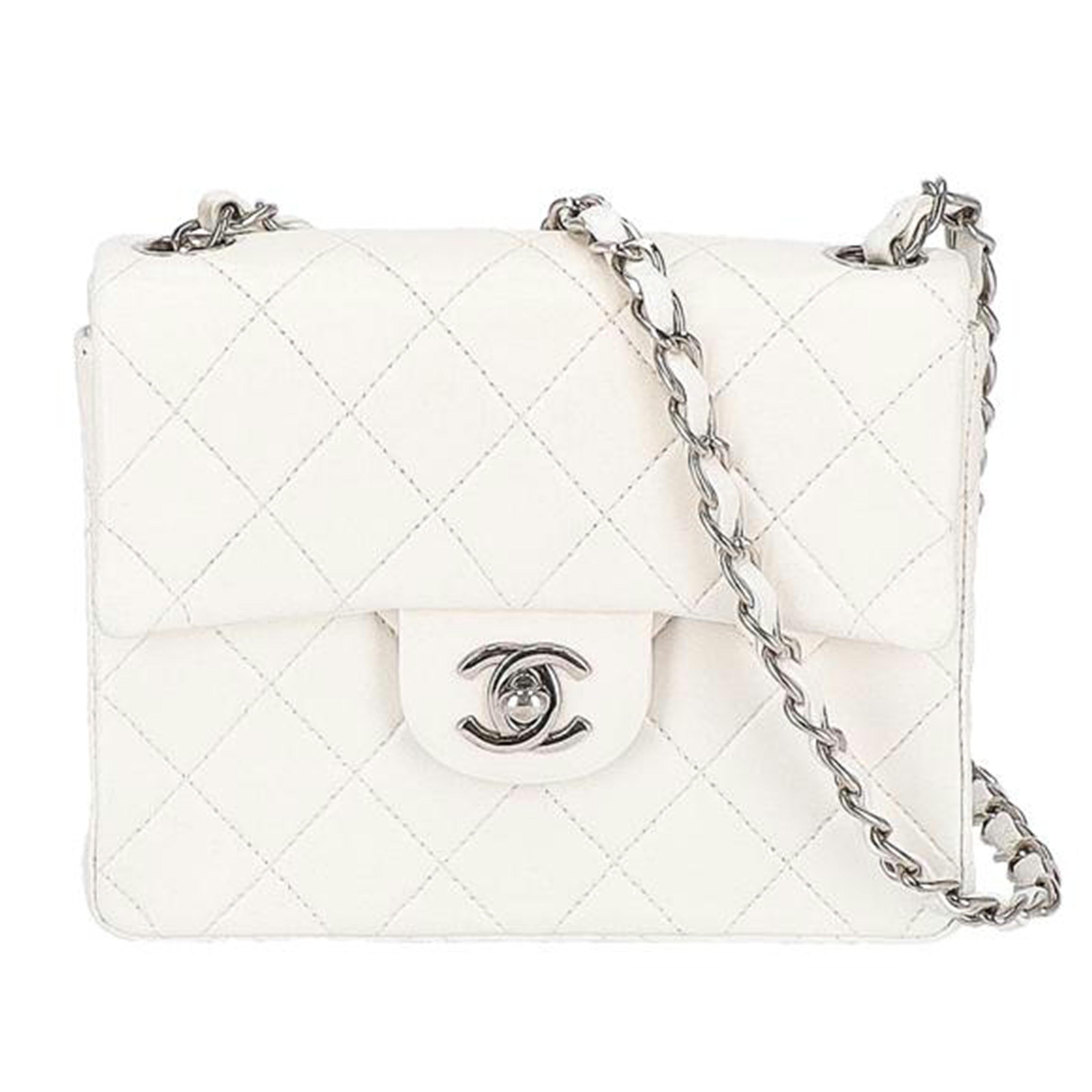 CHANEL シャネル/ミニマトラッセ　White//Gカー*****/ABランク/38