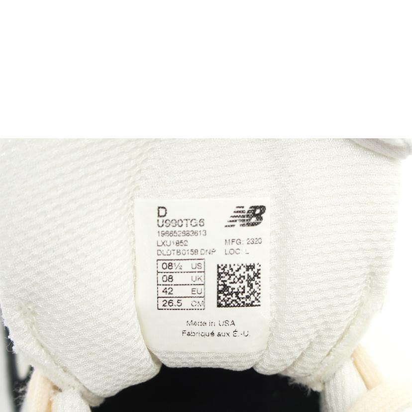 NB ニューバランス/990V6／グレー／ブラック/U990TG6//ｻｲｽﾞ:26.5cm/Aランク/75