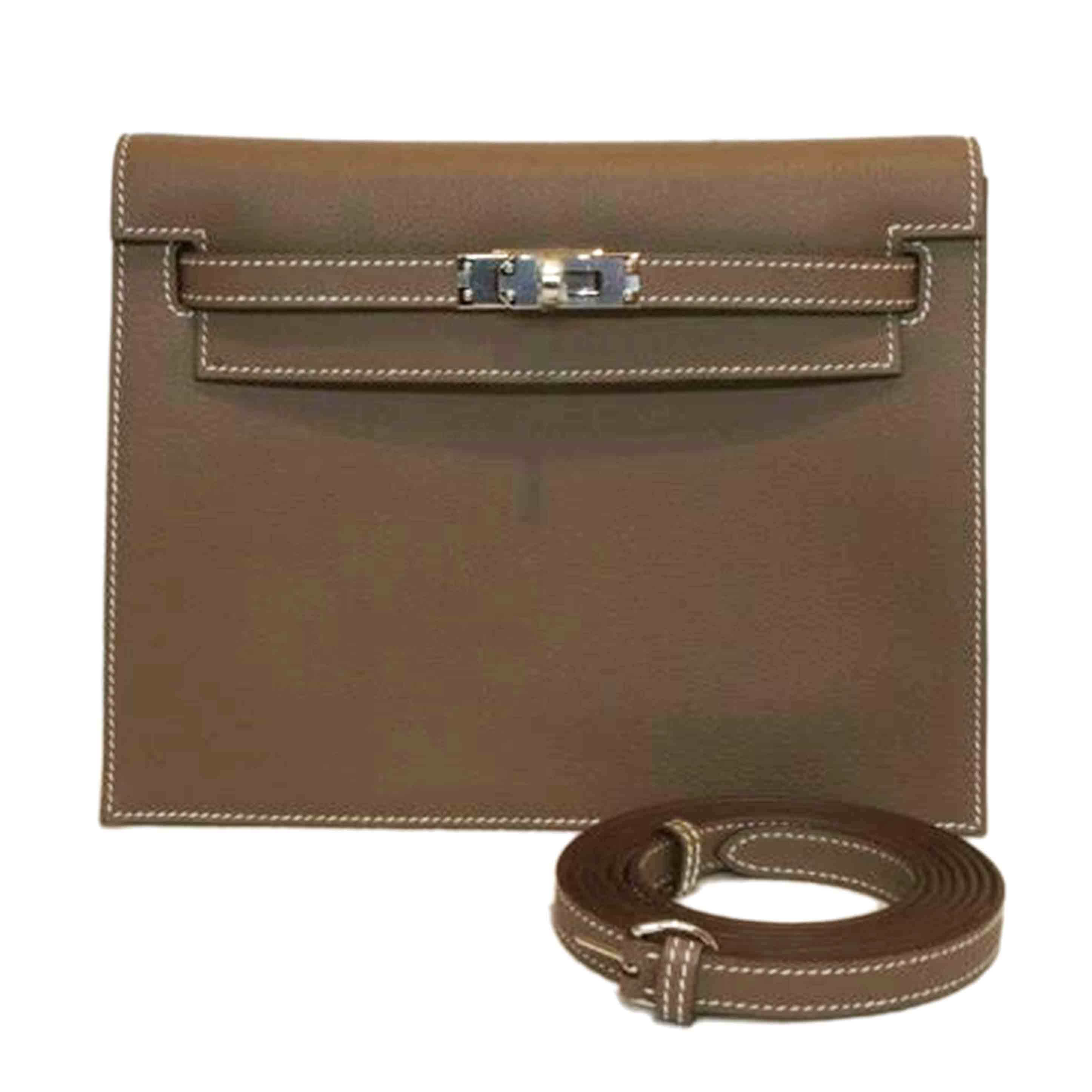 HERMES エルメス/ケリーダンス／エバーカラー／エトゥープ／SV金具／エヴァーカラー//W/SAランク/92