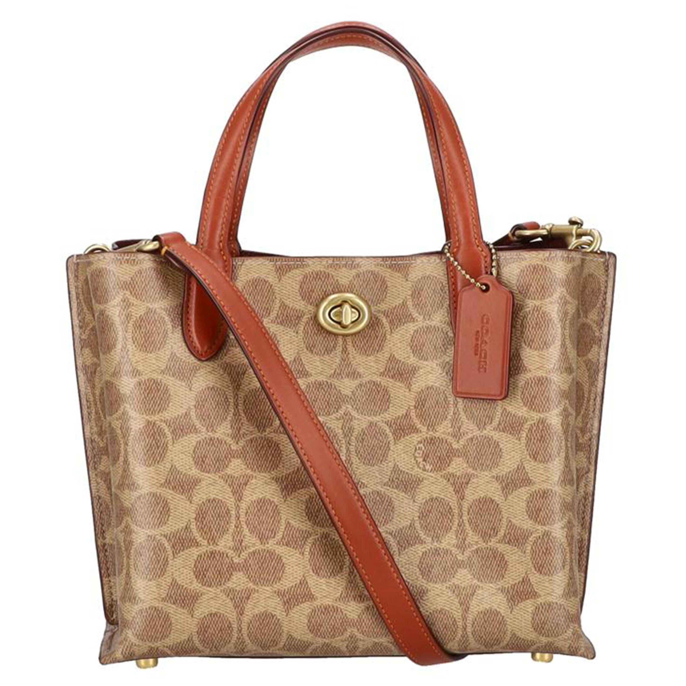 COACH コーチ/ウィロウ　トートバッグ24／シグネチャー/C8562//J23**/Sランク/06