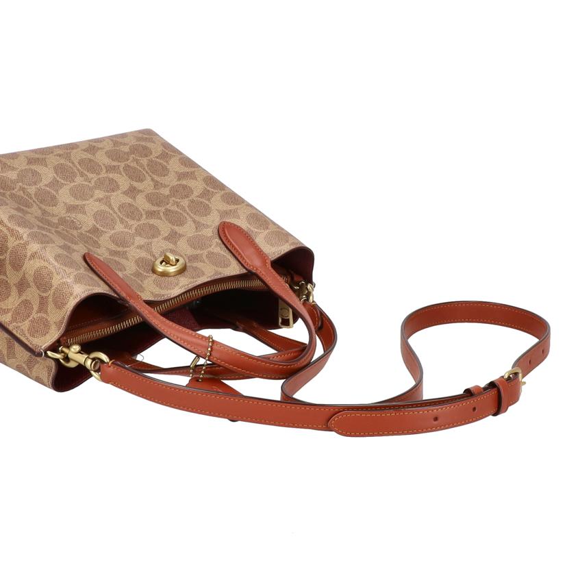COACH コーチ/ウィロウ　トートバッグ24／シグネチャー/C8562//J23**/Sランク/06