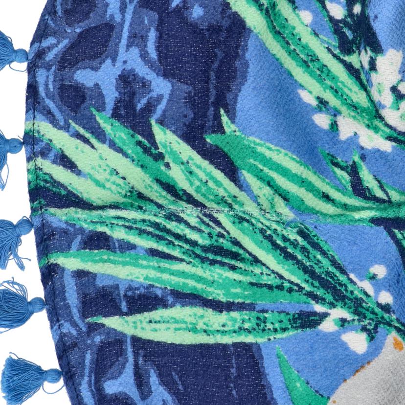 manipuri マニプリ/ウール×シルク大判フリンジストール//Aランク/76