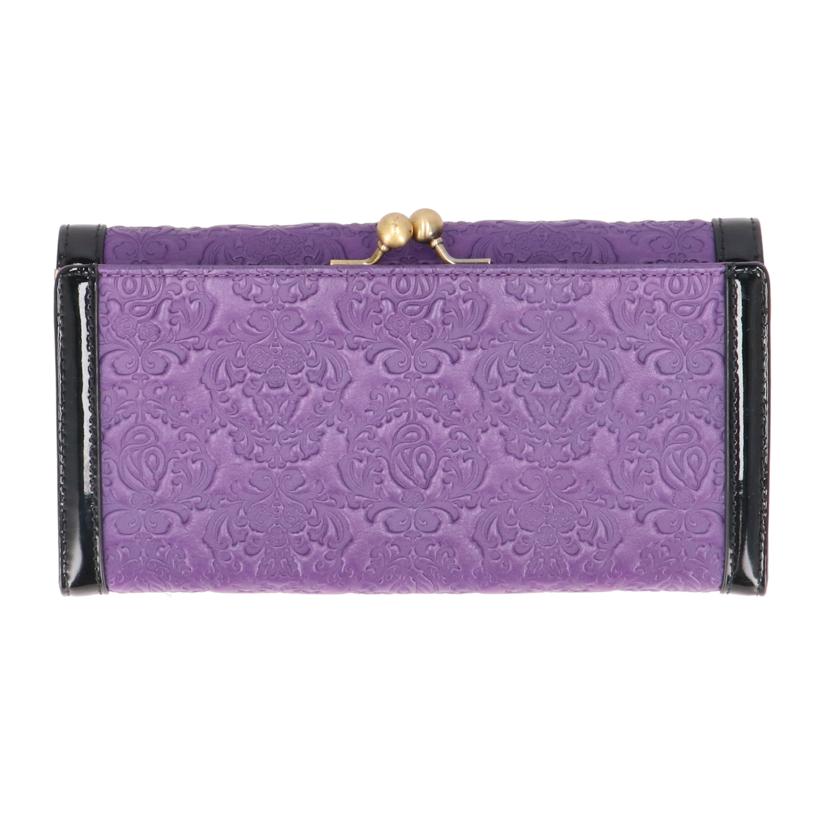 ANNA　SUI アナスイ/ガマ口／二つ折り長財布／パープル/316110//Aランク/18