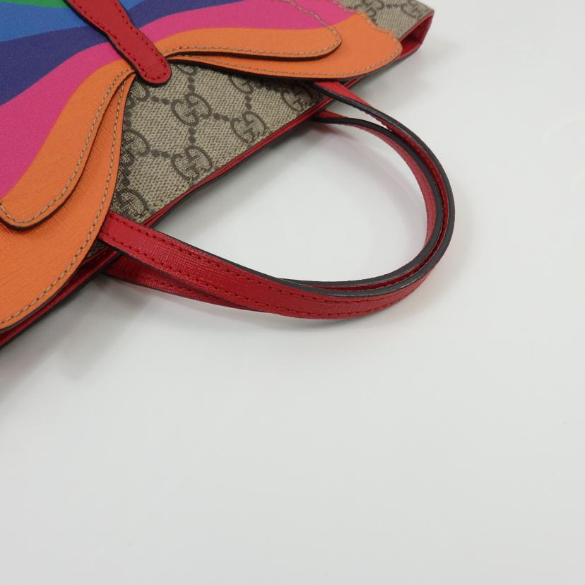 GUCCI グッチ/GGスプリームレインボーバタフライミニトート/550768 //527***/Aランク/25