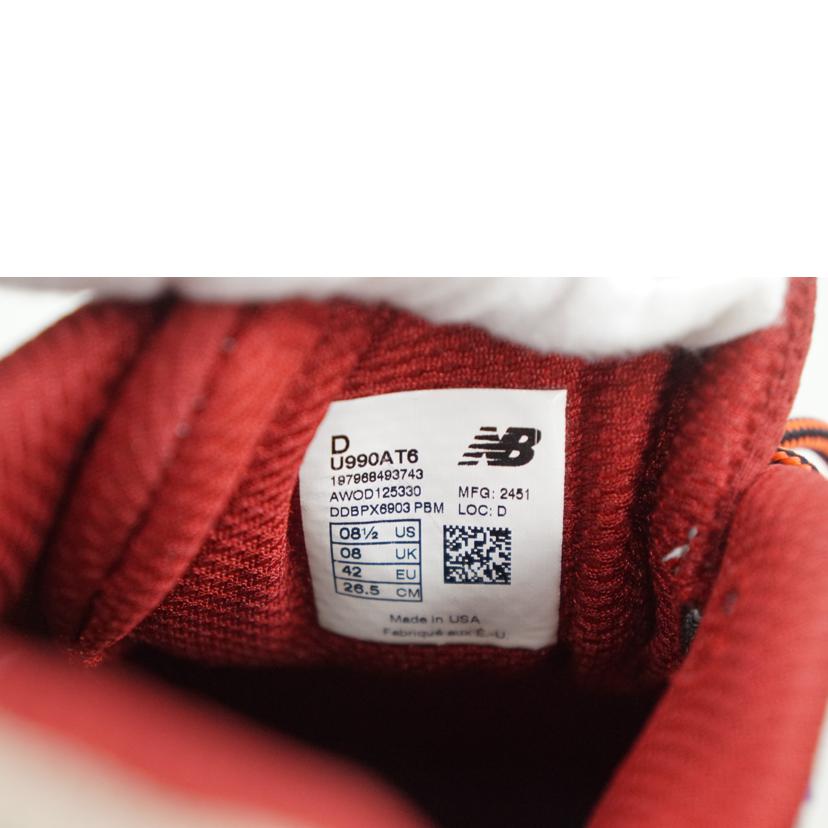NB ニューバランス/Action　Bronson×New　Balance　26．5/U990AT6//Aランク/67