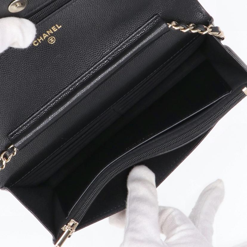 CHANEL シャネル/メディエマールコレクション／グレインドカーフスキンチェーンウォレット//P9L*****/Aランク/91