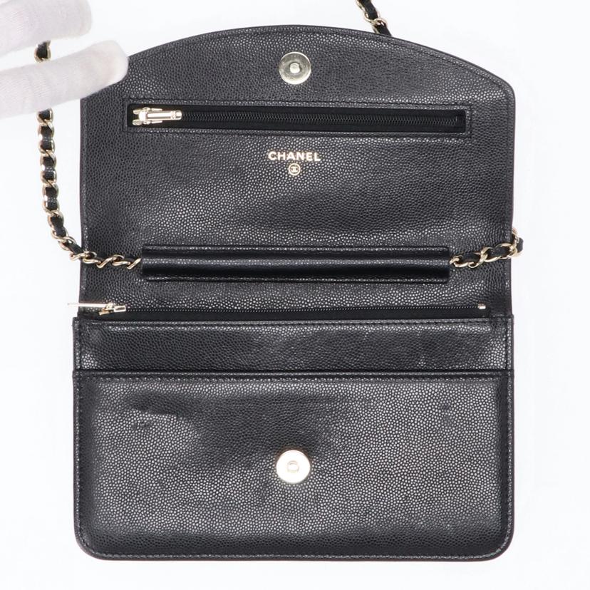 CHANEL シャネル/メディエマールコレクション／グレインドカーフスキンチェーンウォレット//P9L*****/Aランク/91
