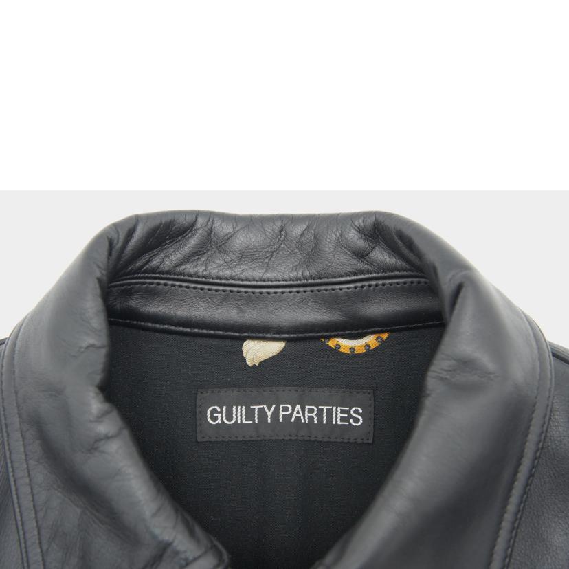 GUILTY　PARTIES／WACKO　MARIA/シングルライダースジャケット（　裏地虎柄）//Aランク/09