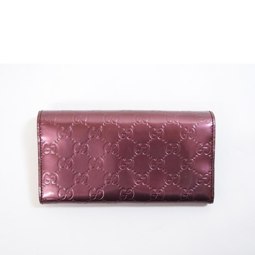 GUCCI グッチ/ラブリーハートシマレザー長財布/25186//277*/Bランク/71