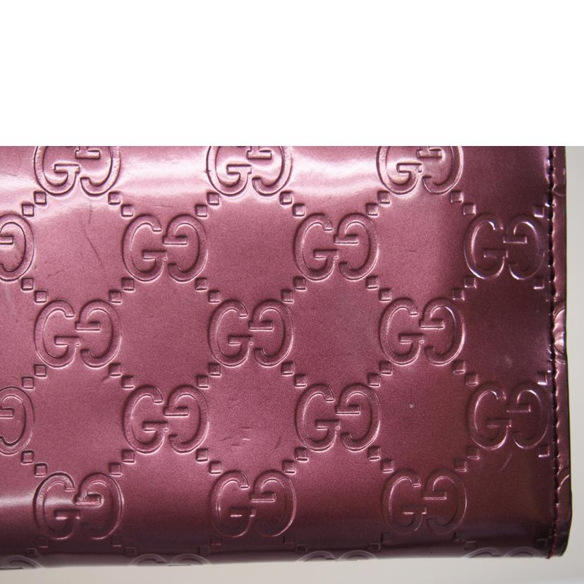 GUCCI グッチ/ラブリーハートシマレザー長財布/25186//277*/Bランク/71