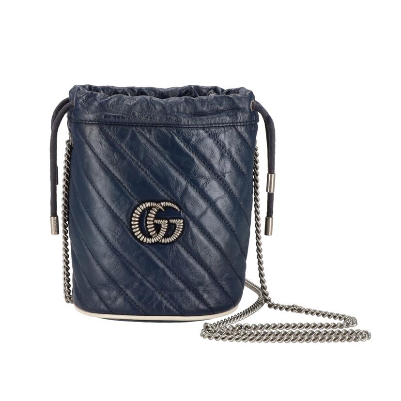 GUCCI グッチ/GGマーモント　ミニバケットバッグ/573817//525***/ABランク/09