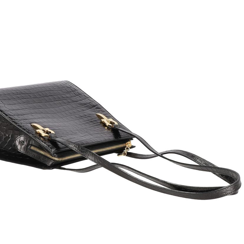 salvatore　ferragamo フェラガモ/ショルダーバッグ／クロコ型押し/AB-21 7708//Bランク/06