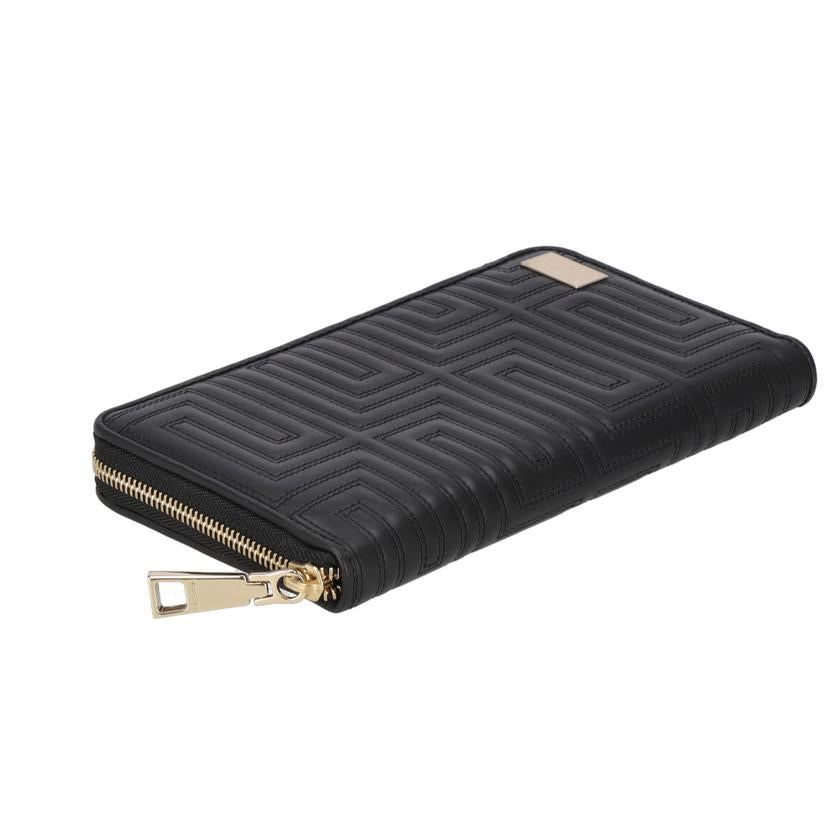VERSACE ヴェルサーチ/ヴェルサーチラウンドファスナー長財布／ブラック//ABランク/75