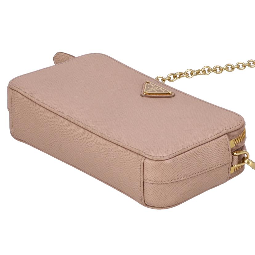 PRADA プラダ/ダブルファスナ－チェ－ンショルダ－/1BP024//107/ABランク/93