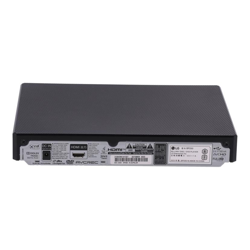LG　Electronics LG電子　/BDプレーヤー/BP250//310HZNX141327/Bランク/63