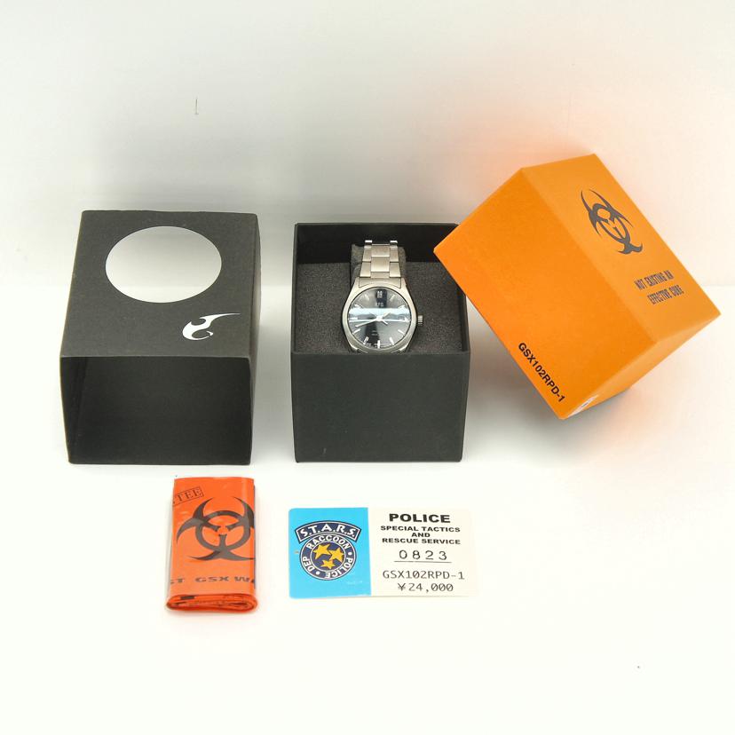 GSX ジーエスエックス/BIOHAZARDコラボ／クォーツ腕時計/GSX102 RPD-01//010***/ABランク/06