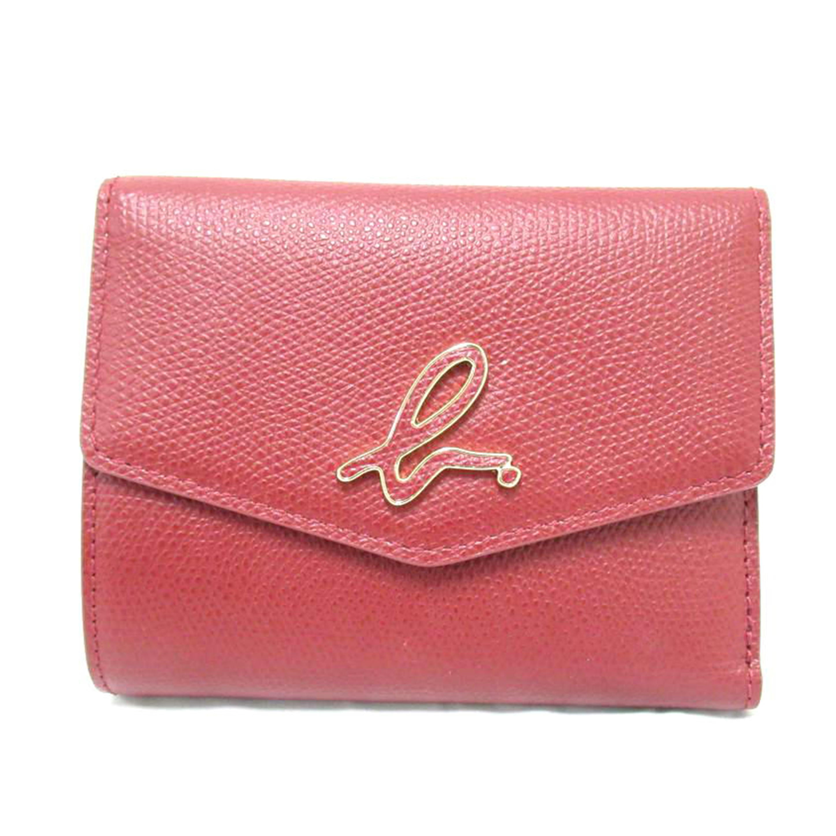 agnis　b アニエスベーボヤージュ/二つ折り財布／赤/TAW05-01-449//Aランク/63