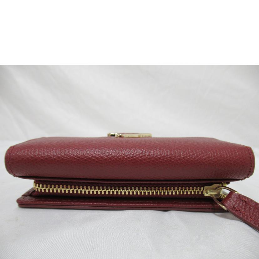 agnis　b アニエスベーボヤージュ/二つ折り財布／赤/TAW05-01-449//Aランク/63