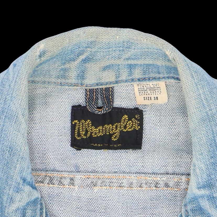Wrangler ラングラー/70＇s／124MJ／デニムジャケット／USA製／サイズ38//ABランク/01