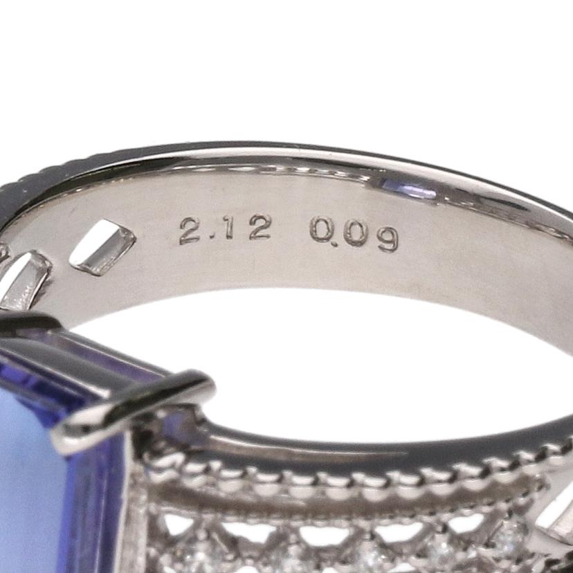 Pt900タンザナイトダイヤリング//2.12/0.09ct/Aランク/06