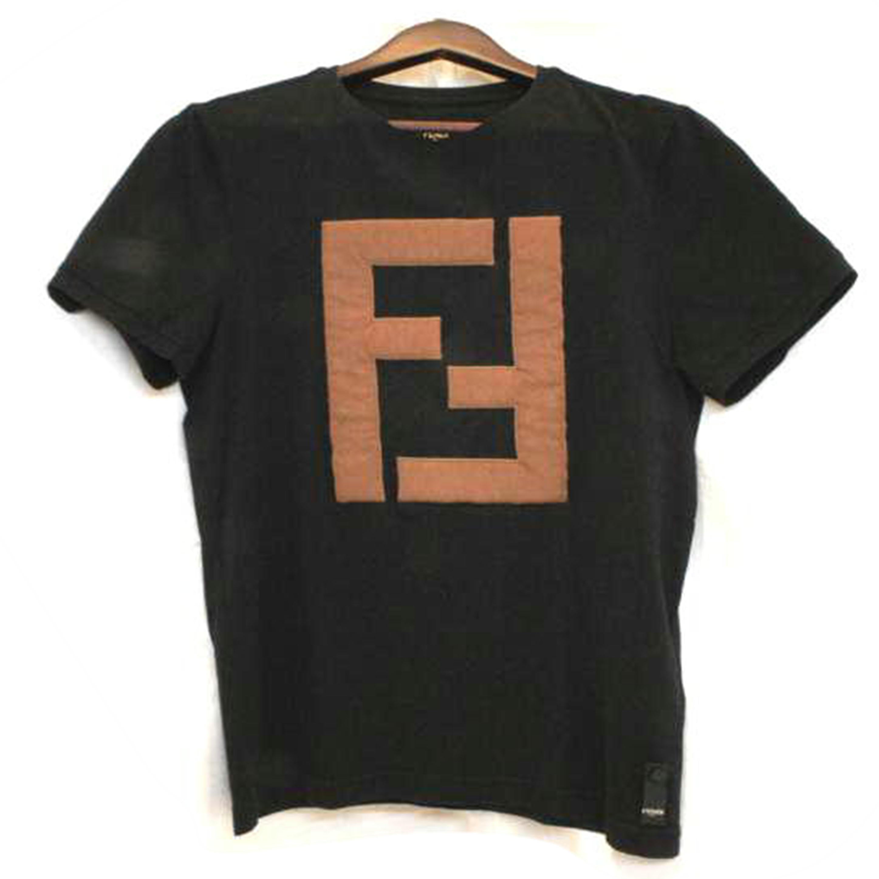 FENDI フェンディ/FFフェルトロゴTシャツブラック//ABランク/92
